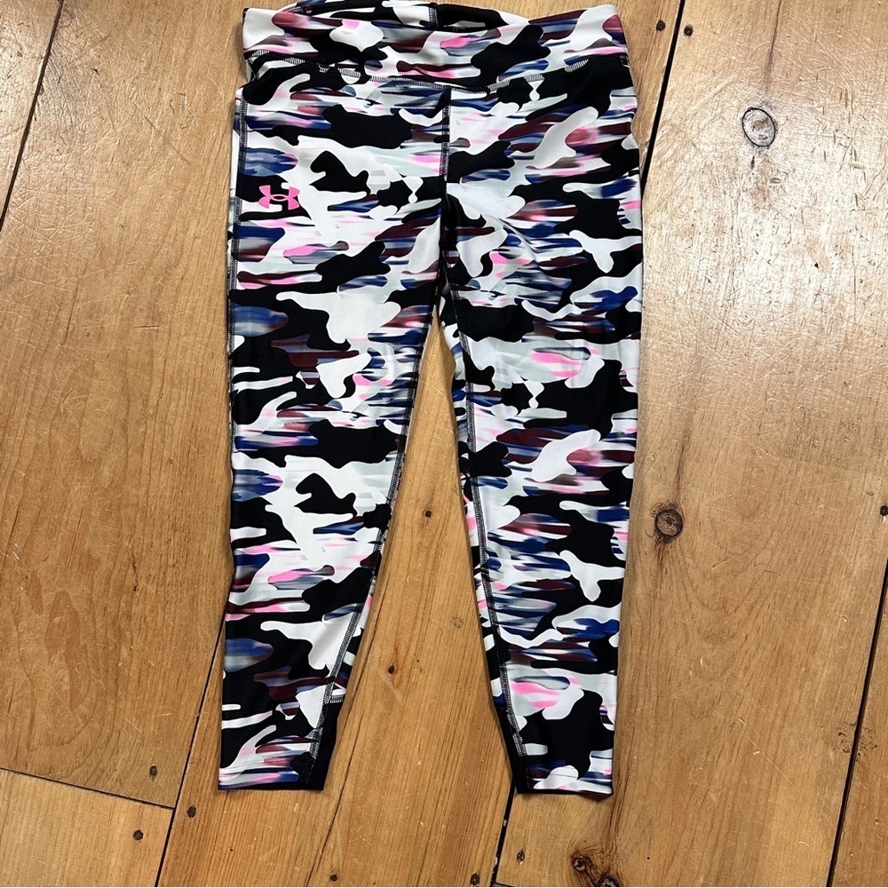 Under Armour Colorful  (Girls) Workout / Yoga Pants, Youth Large